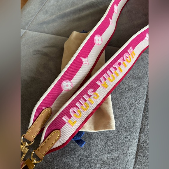 Louis Vuitton Handbags - 🔥24hrs only🔥Louis Vuitton Logo Shoulder Strap Jacquard Wide Neutral, Pink